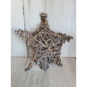 Grape vine woven‎ branch star tree topper Xmas home decor